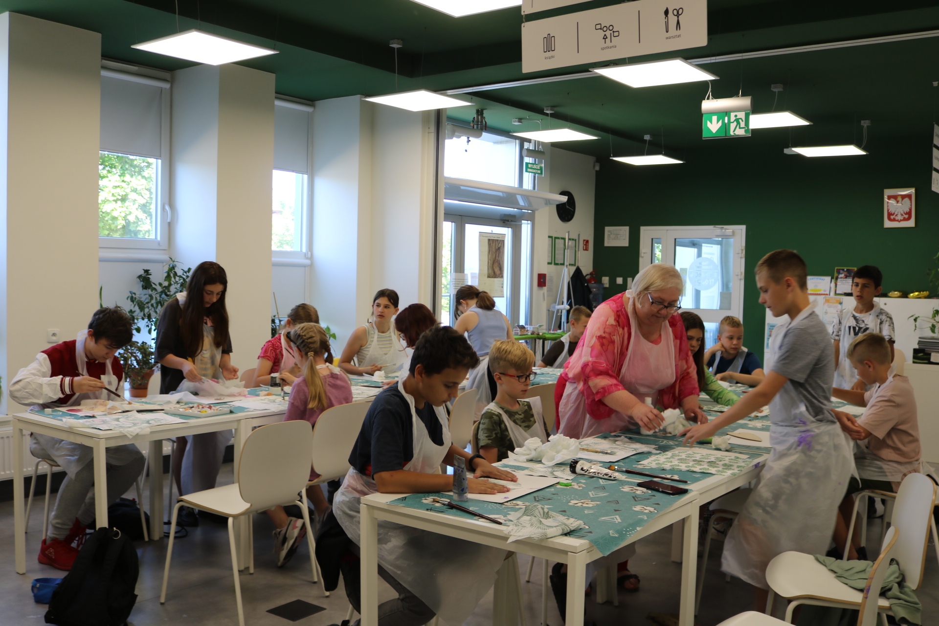 Dzieci w trakcie Lekcji bibliotecznych  