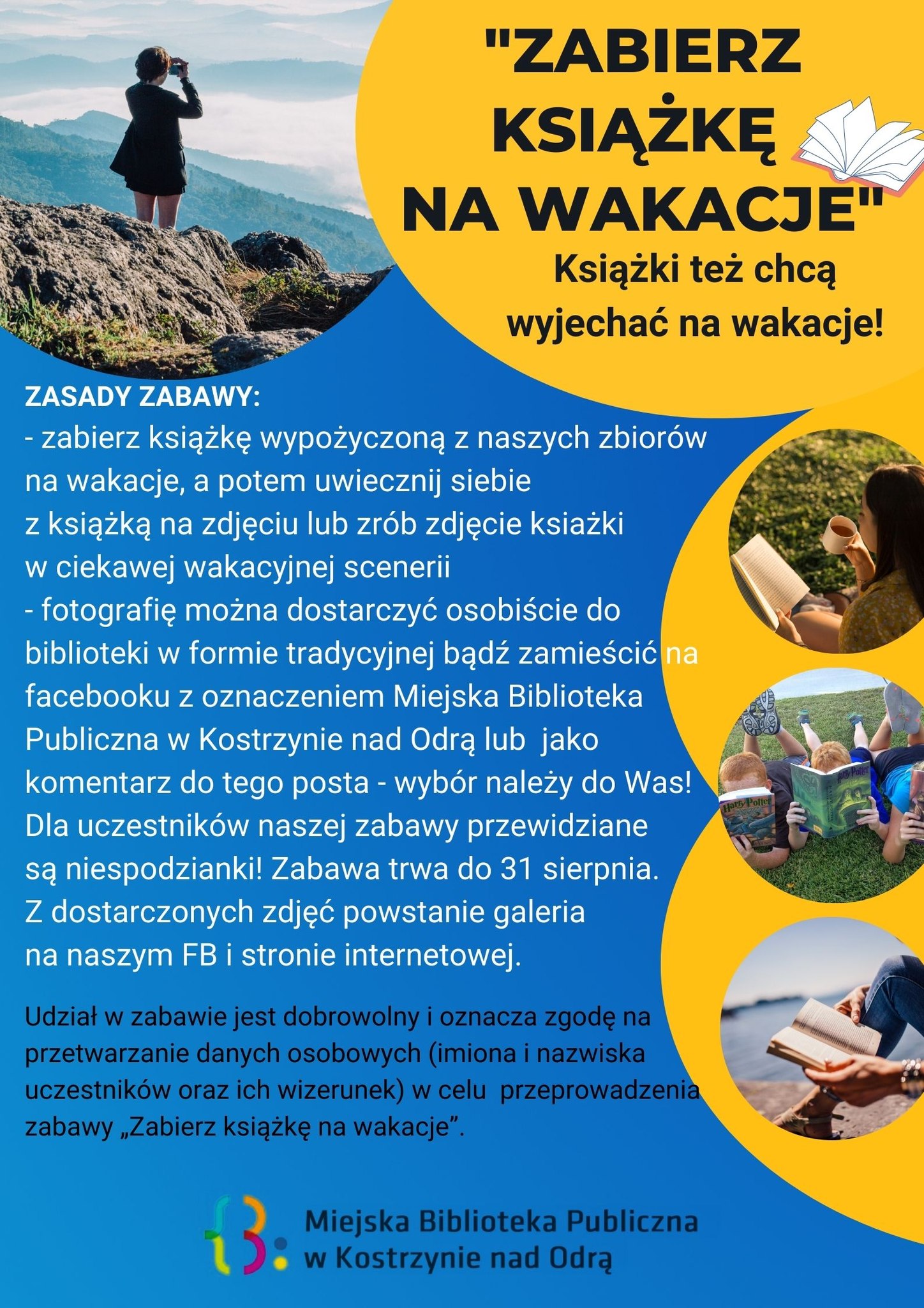 Informacje dot. zabawy Zabierz książkę na wakacje