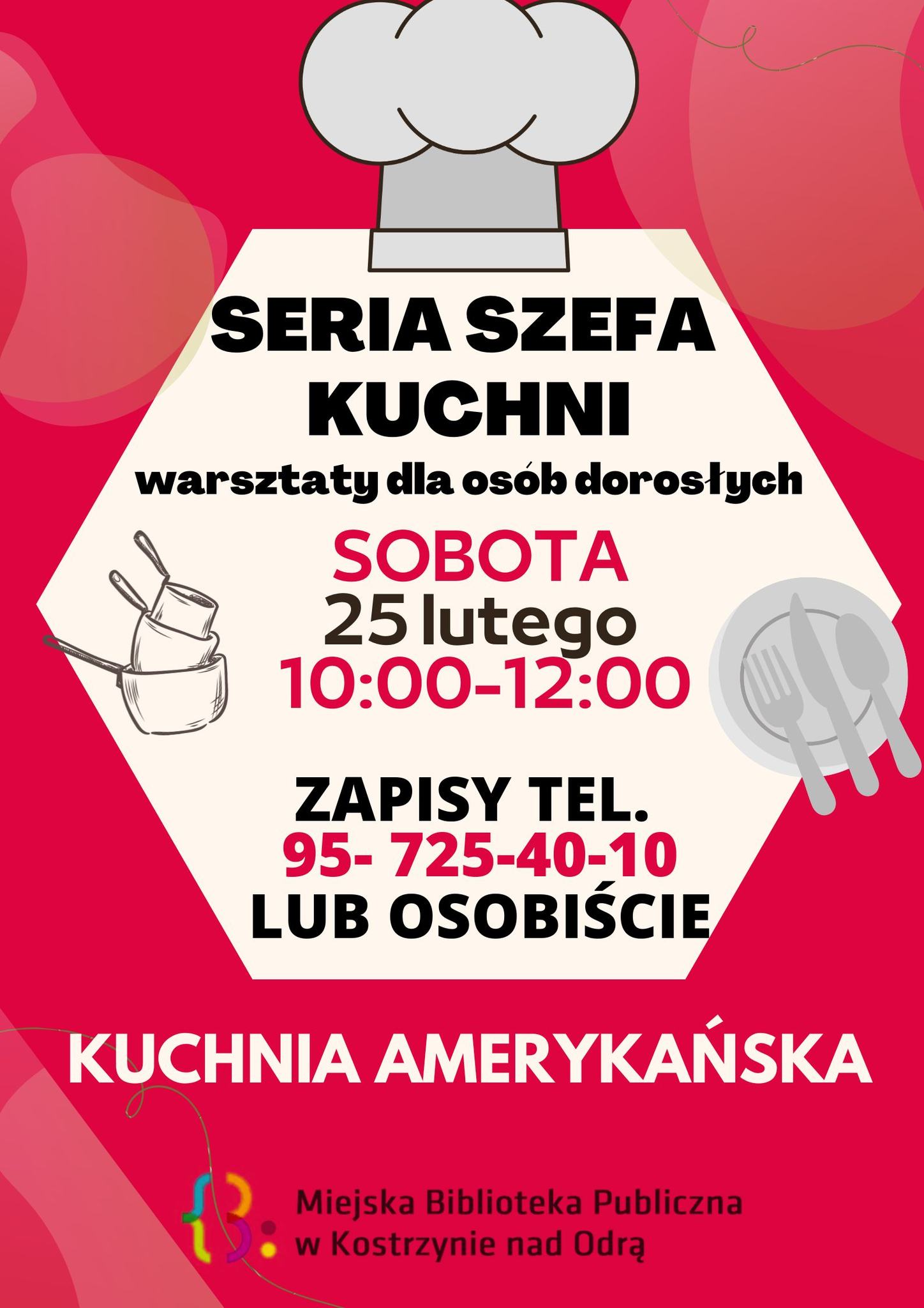 Plakat informacyjny - Warsztaty szefa kuchni