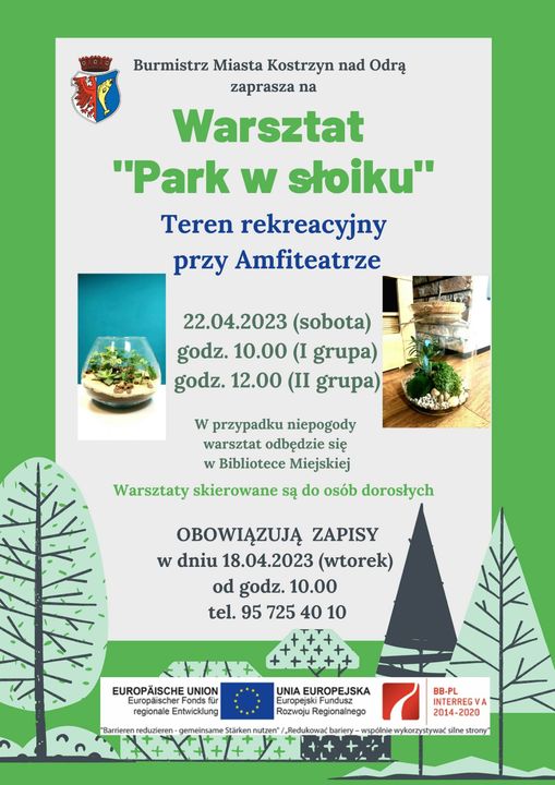 Plakat informacyjny Warsztaty 