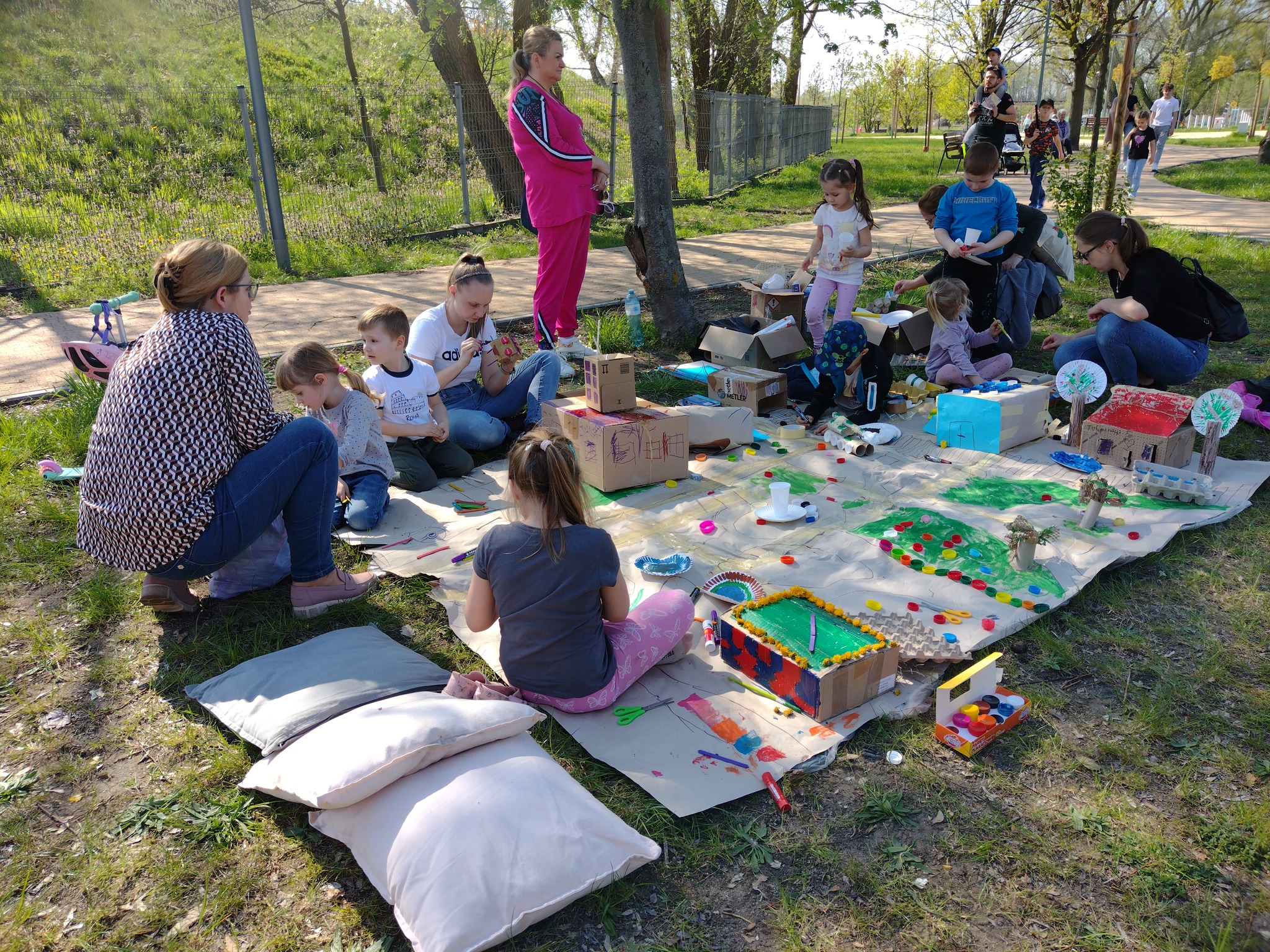 Stoisko Biblioteki na Pikniku Ekologicznym