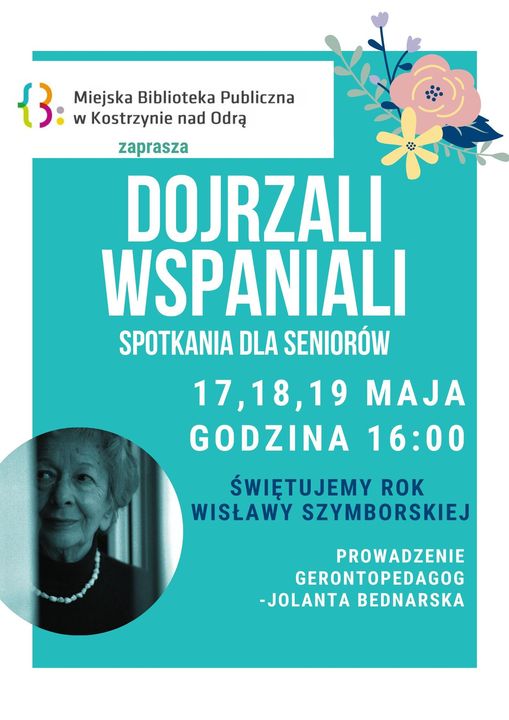 Spotkanie Dojrzałych Wspaniałych - plakat informacyjny