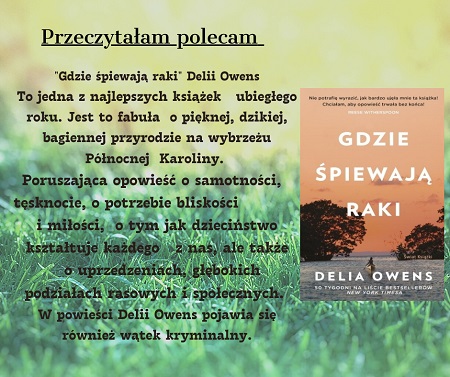 Zdjęcie książki Gdzie śpiewają raki