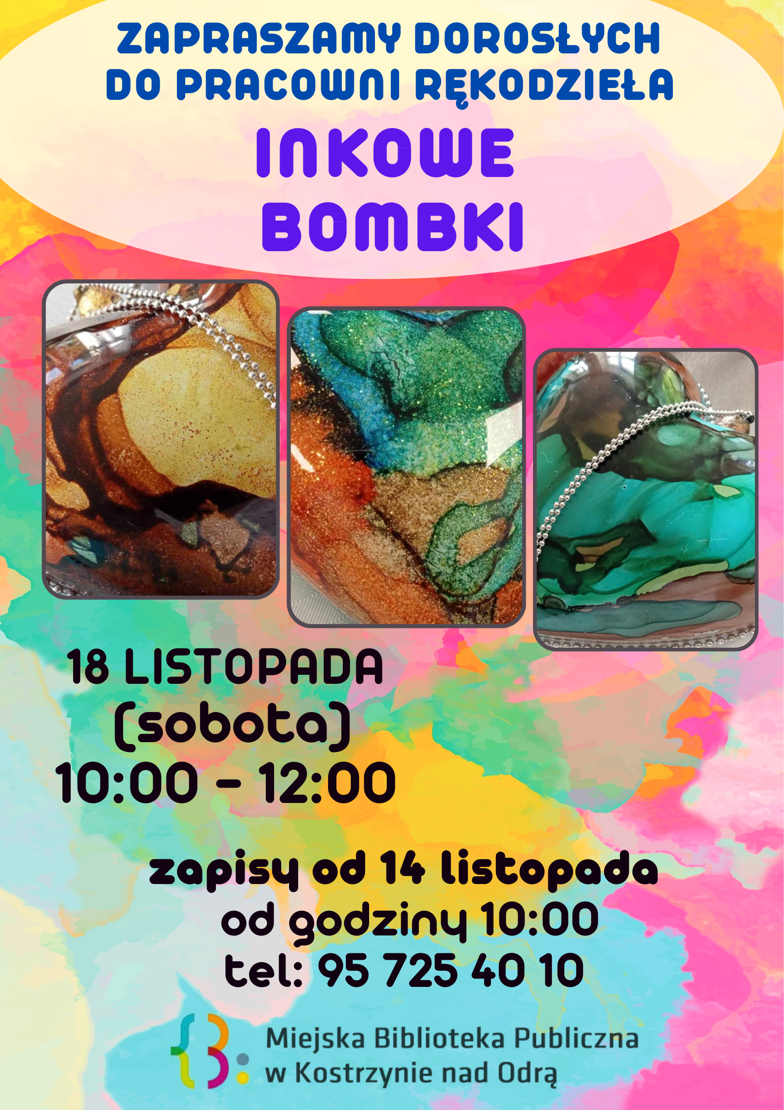 Plakat informacyjny - Inkowe bombki