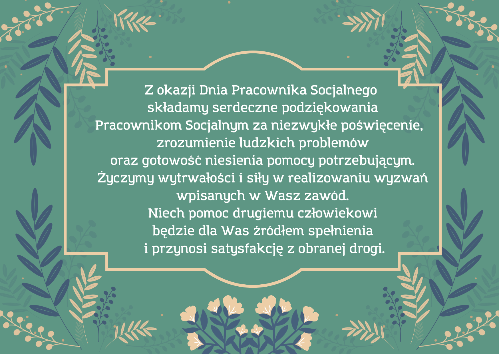 Życzenia na dzień Pracownika Socjalnego