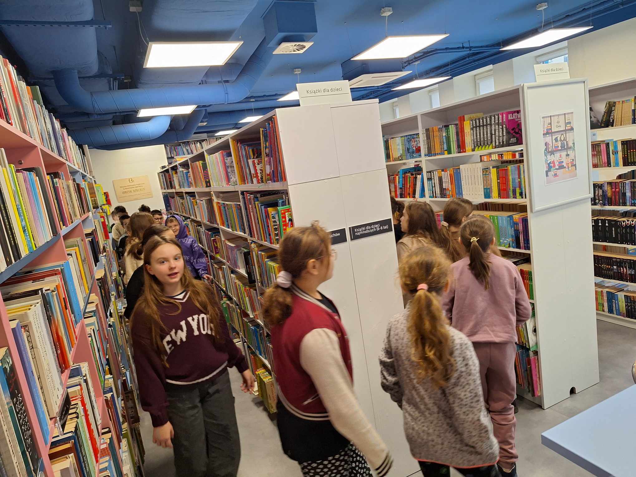 Lekcja biblioteczna z udziałem klasy IVA ze SP1 - 12.01.2024