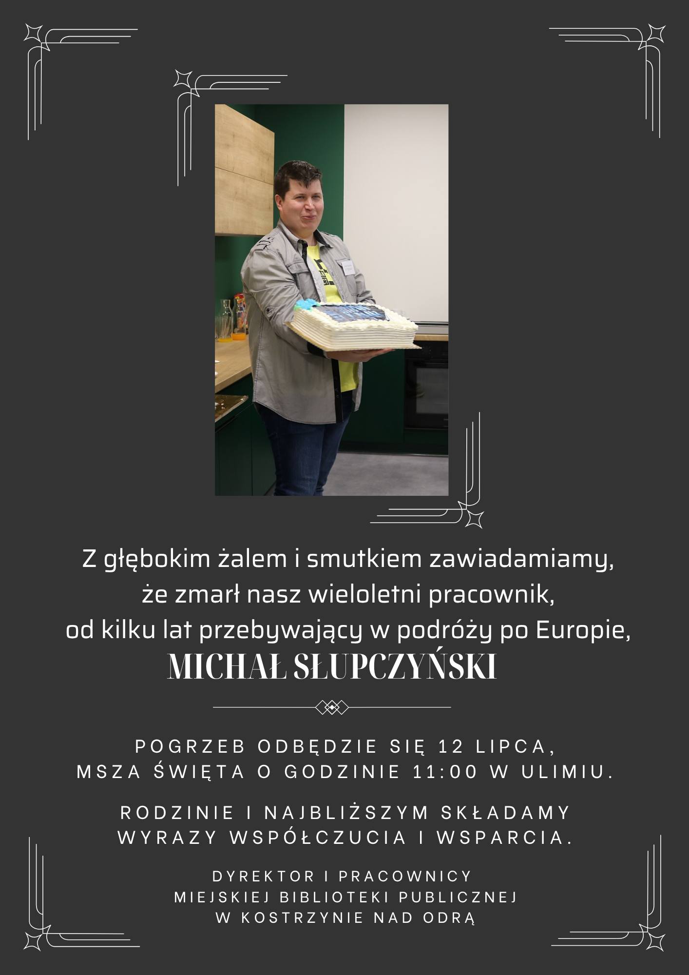 Informacja o ostatnim pożegnaniu