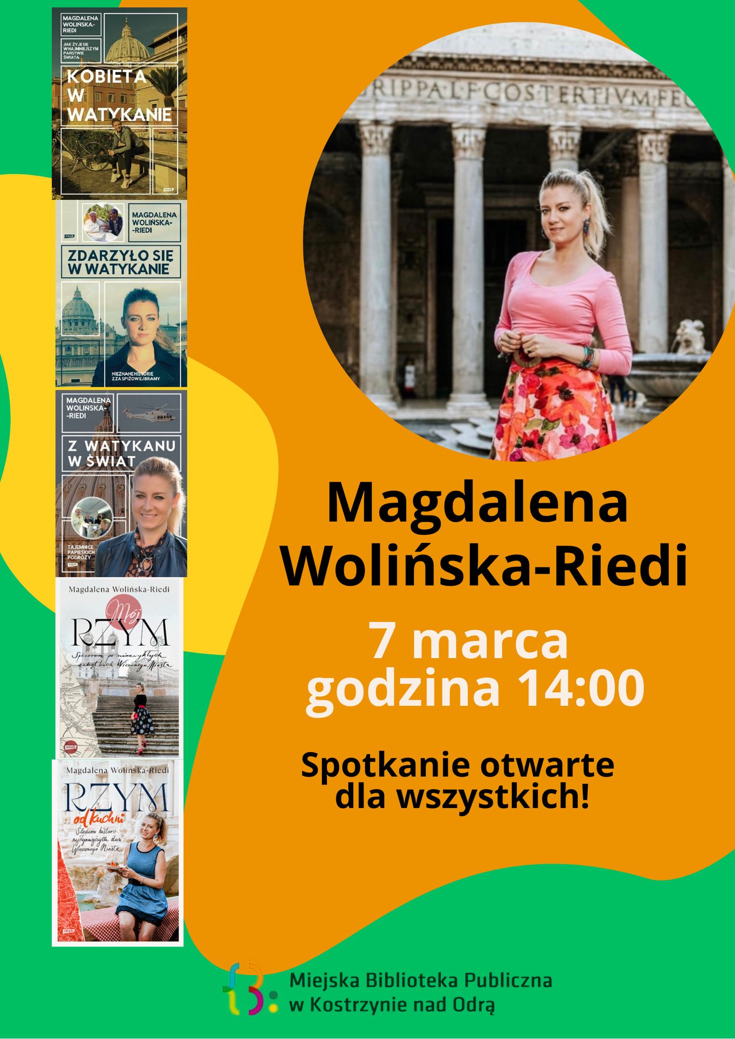 Spotkanie autorskie z Magdaleną Wolińską-Riedi Fotorelacja z wydarzenia