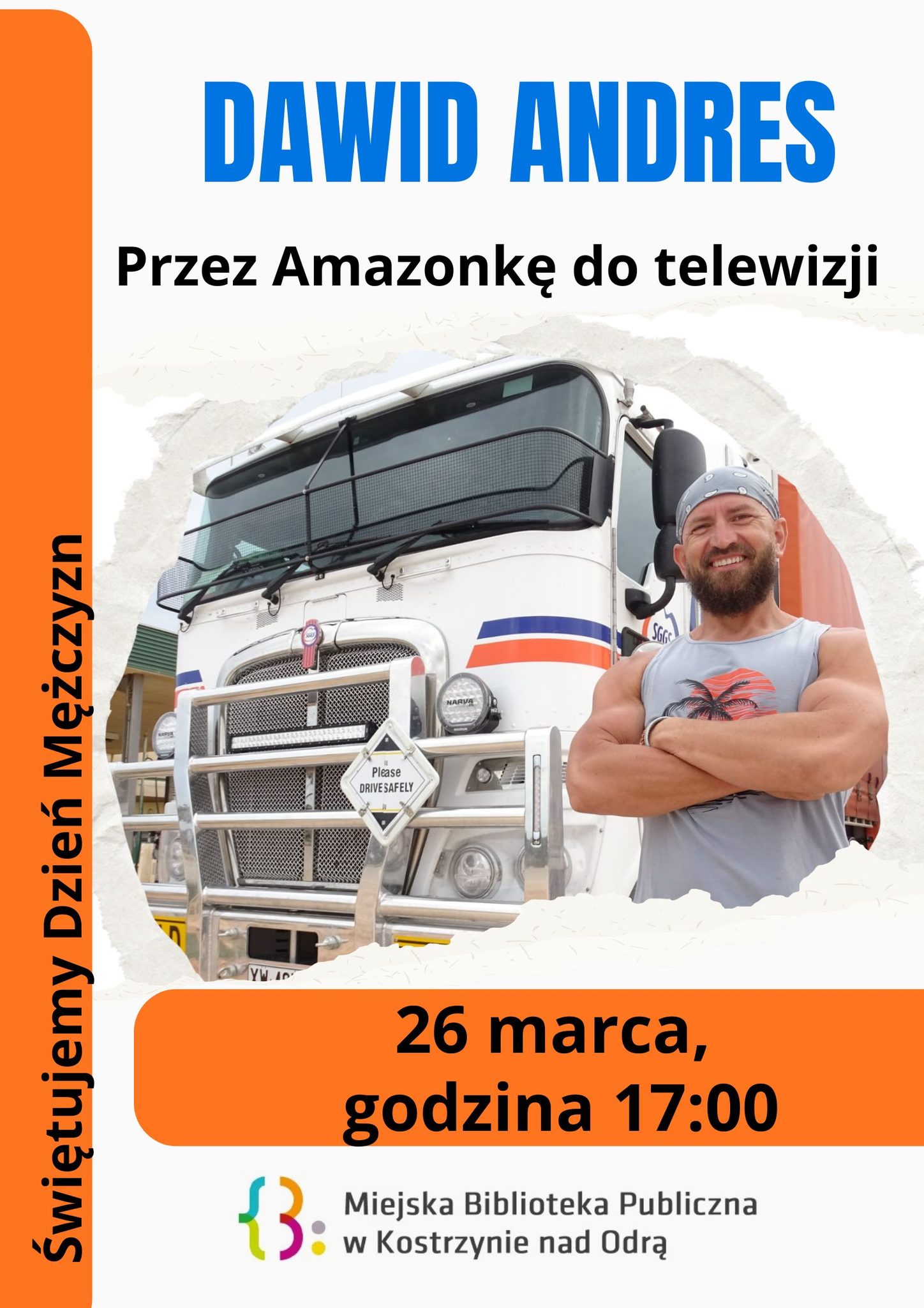 Spotkanie autorskie z Dawidem Andresem Plakat informacyjny - ogólny