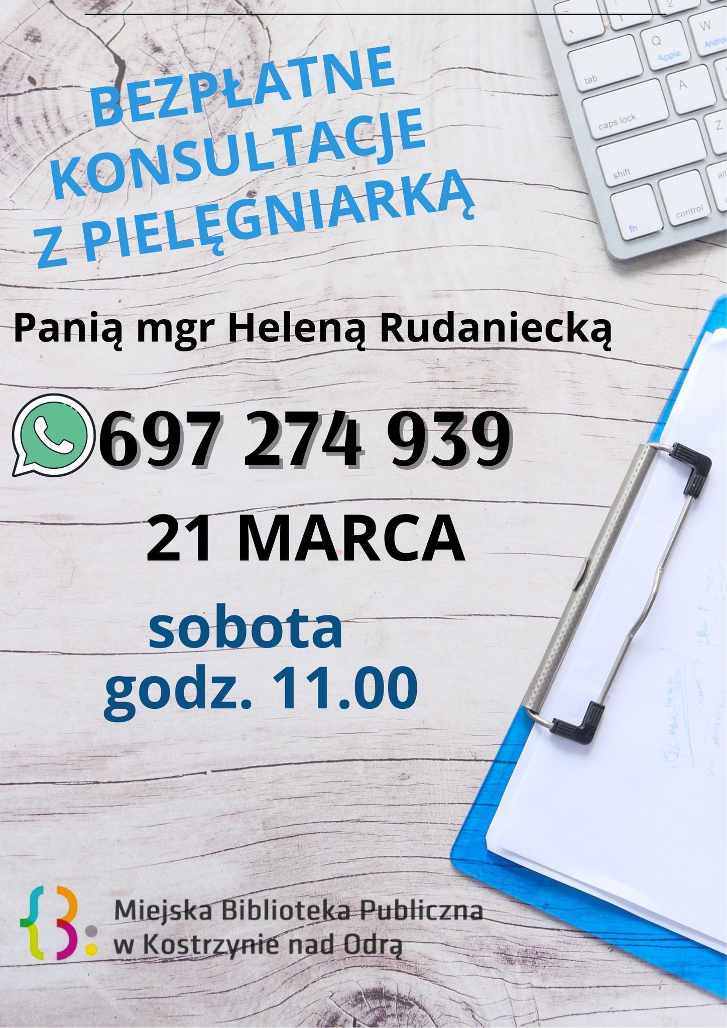 Konsultacje z pielegniarką Plakat informacyjny - ogólny