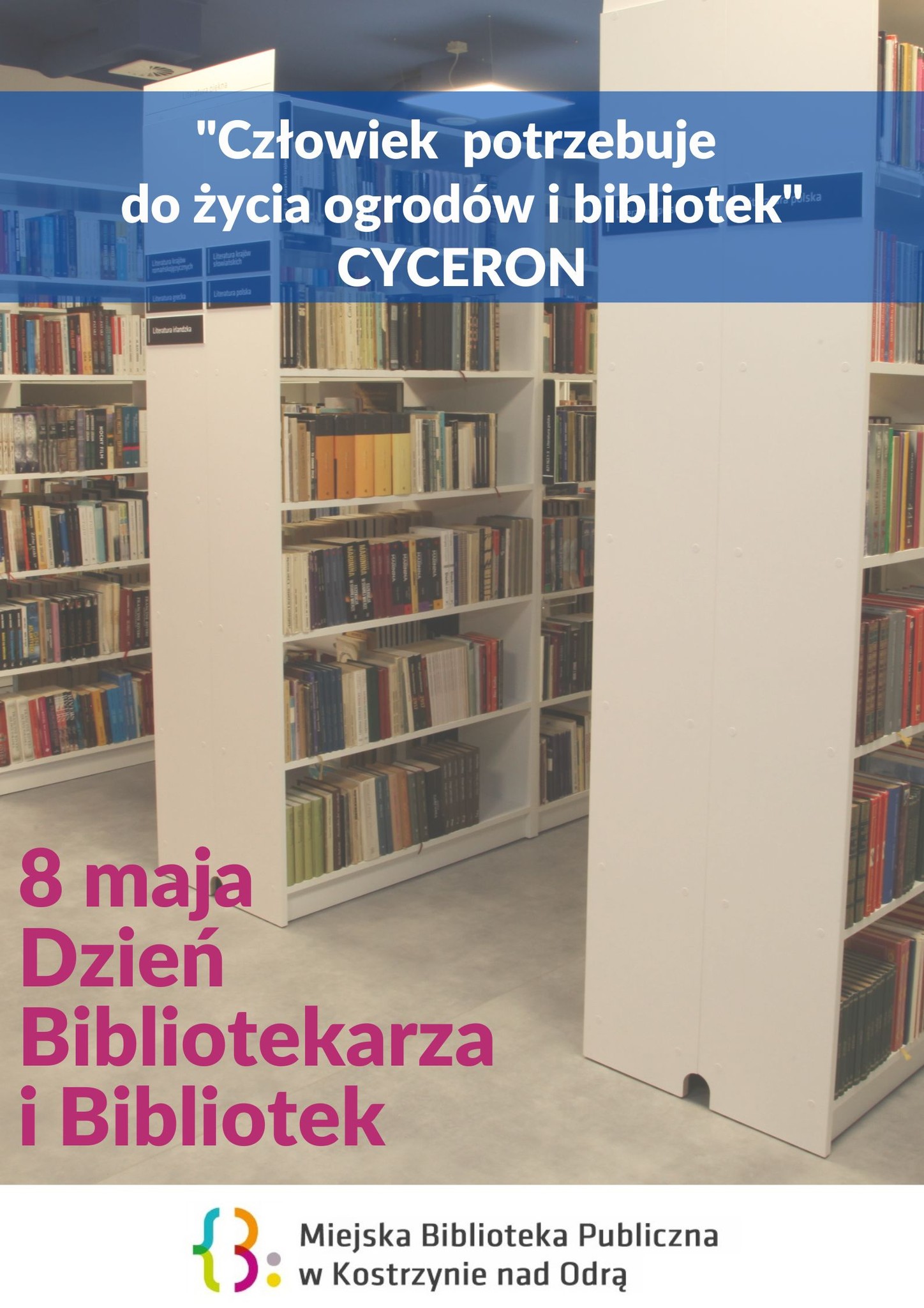 Dzień Bibliotekarza i Bibliotek - plakat