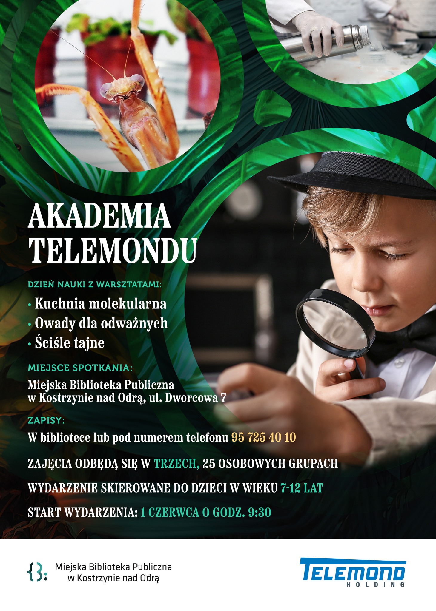 plakat informacyjny dot. Dzień dziecka z Akademią Telemondu!