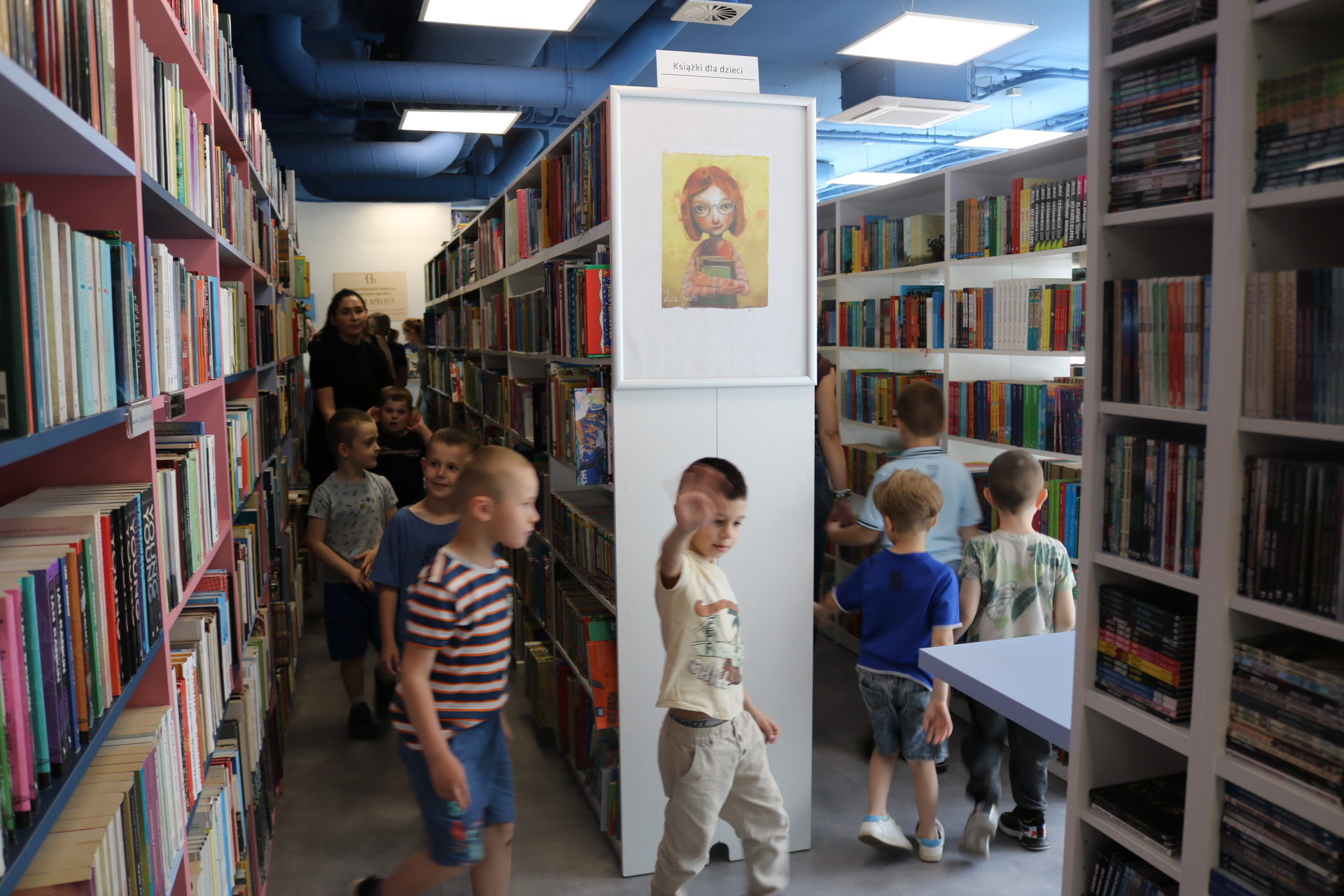 Lekcja biblioteczna -  grupa przedszkolna NPzOIiS 22.05.2024