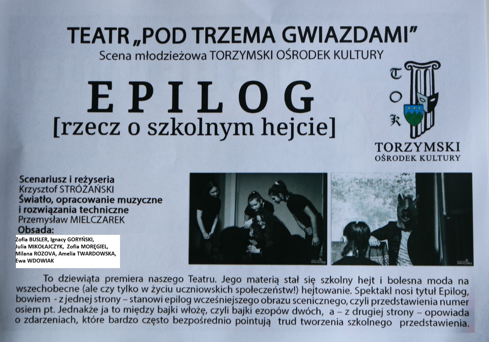 Spektakl teatru Pod trzema gwiazdami - 24.05.2024